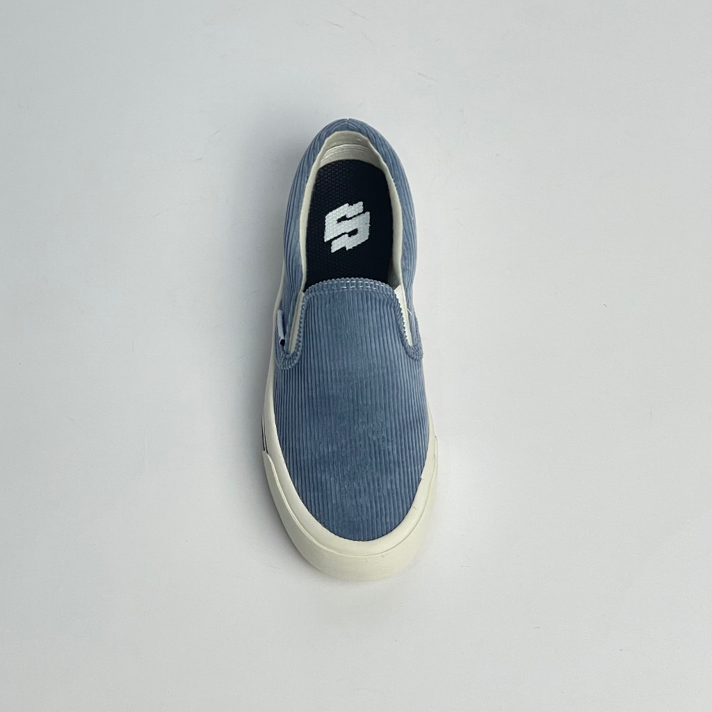 SIDSNEAKS Sepatu Slip On Pria Exelas Corduroy Blue