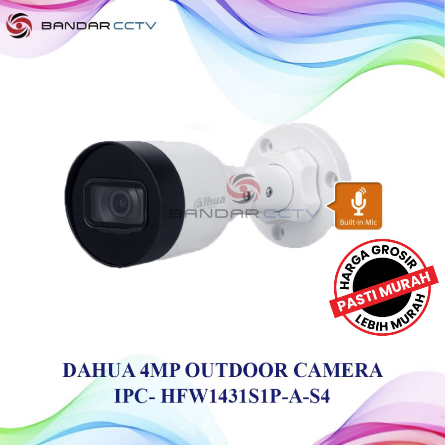 DAHUA 4MP OUTDOOR CAMERA IPC-HFW1431S1P-A-S4