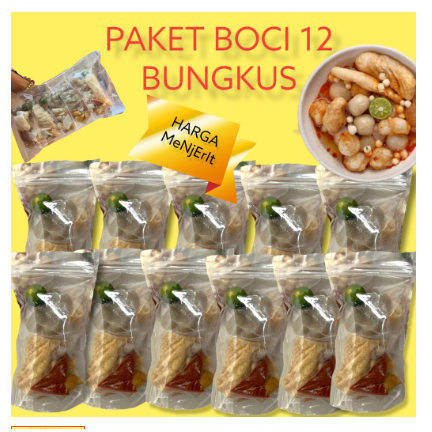 

TERMURAH PAKET BASO ACI 12 BUNGKUS PAKET HEMAT DISINI