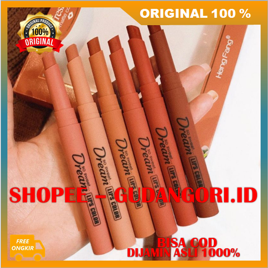Lipstik 6 Warna Lipstik Sweet Dream Lipstik Tahan Lama ORIGINAL