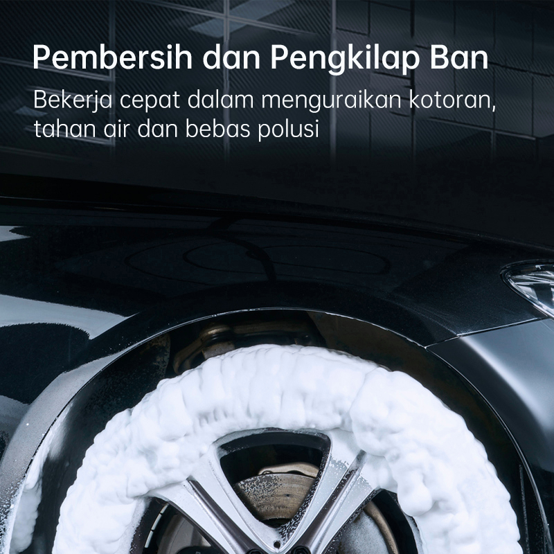 Glodway Semir Ban/Pengilap Ban Foam/Semir Ban Motor/Pembersih Ban Mobil dan Motor/Perawatan Ban Retak/Tire Polish