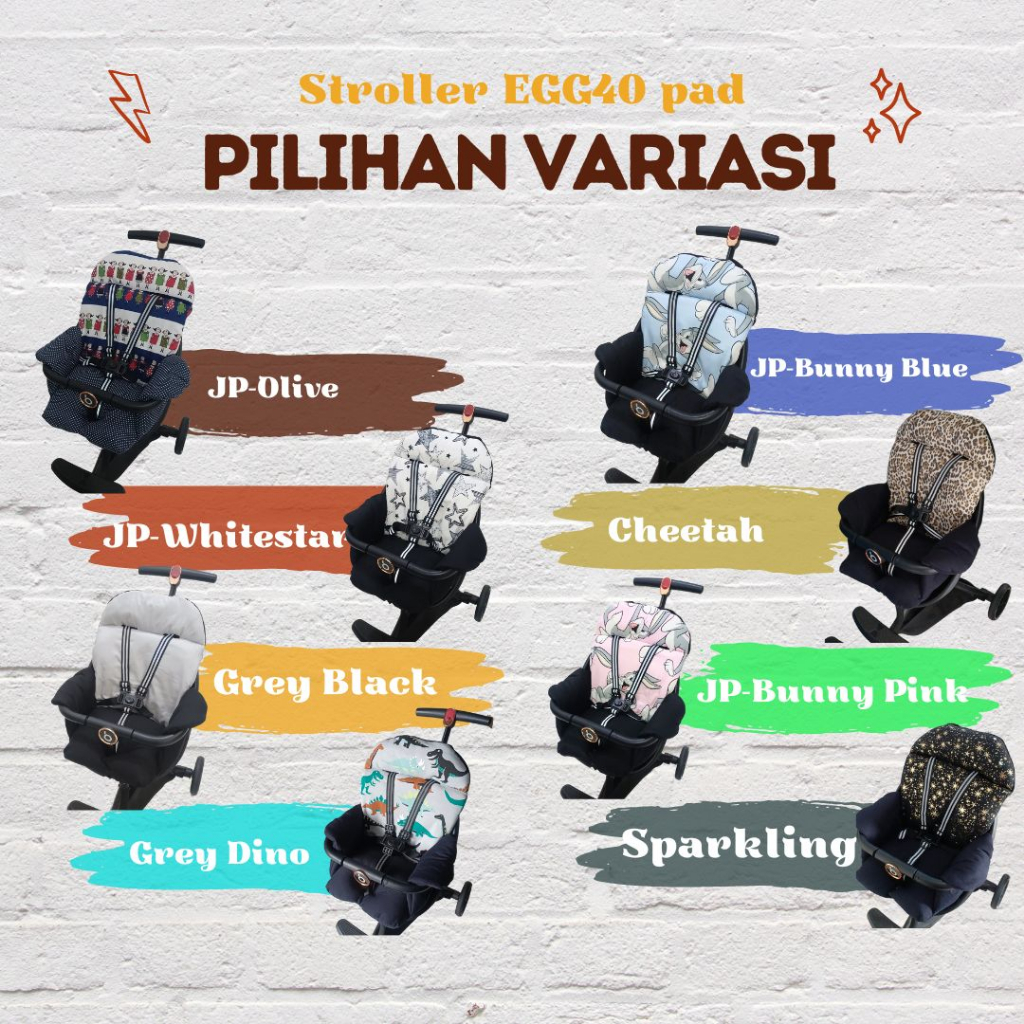 READY ALAS STROLLER EGG 40 CM Motif / TANPA TALI SEATBELT Bordir gambar / Extra Front baby elle rider pmb flybb vbaby care v exotic lw 003 lw003 lw116 116 Sepeda Iora Bebehoo gen 2 PMB Aviator labeille city