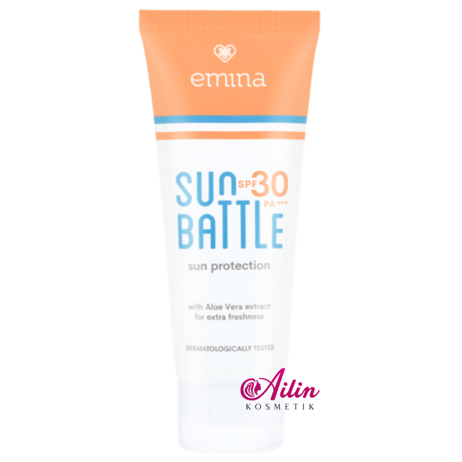 EMINA Sun Battle &amp; Skin Buddy Sun Protection SPF 30 PA+++ / SUN BATTLE SUN PROTECTION 30ML / Sunscreen / Sunblock by AILIN