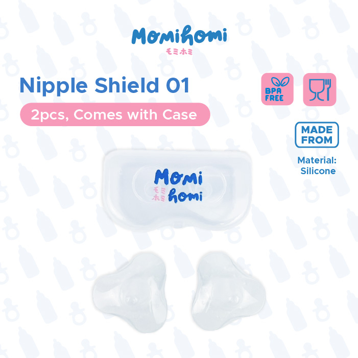 MOMI HOMI nipple cover 01 protector pelindung puting ibu ASI menyusui melindungi gigitan bayi