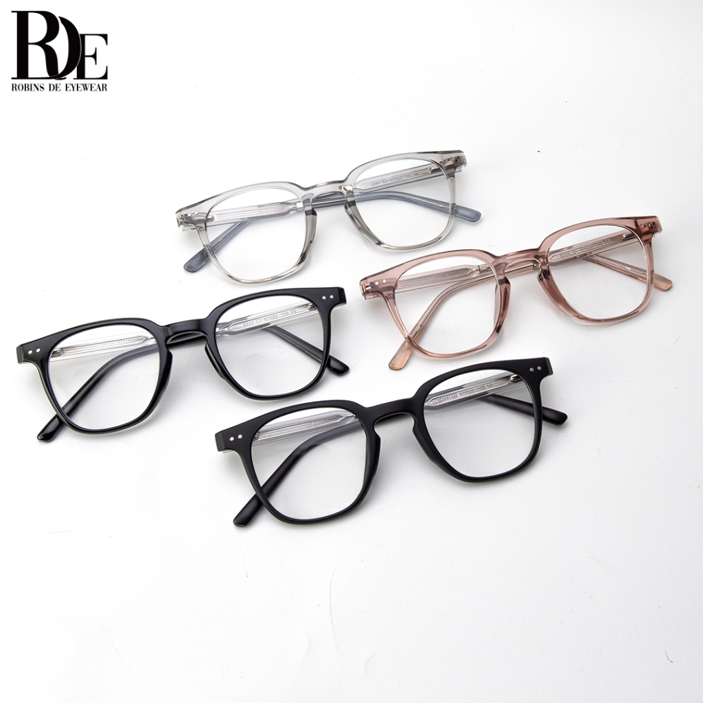 ROBINS Kacamata Minus Kotak Anti Radiasi Komputer Frame Kacamata Photocromic Antiblueray Bluecromic Kacamata Fashion Pria Wanita Kacamata Uv400 Stylish 8344-2