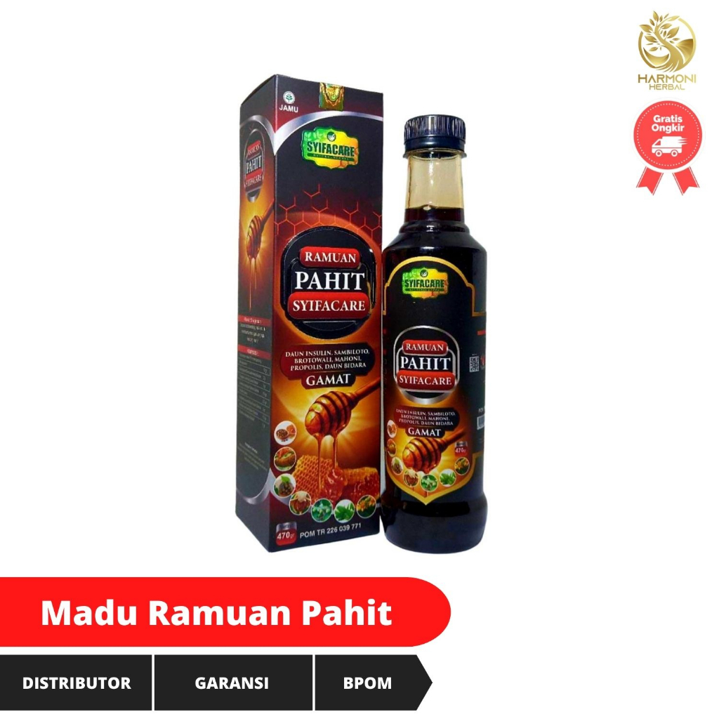 Madu Hitam Syifacare Plus Propolis Dan Herbal Rauan Pahit Untuk Kekebalan Tubuh Dan Diabetes Kencing Manis