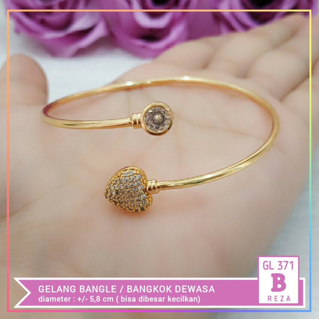 Gelang xuping gelang dewasa mata kilau lapis emas gold GL 371