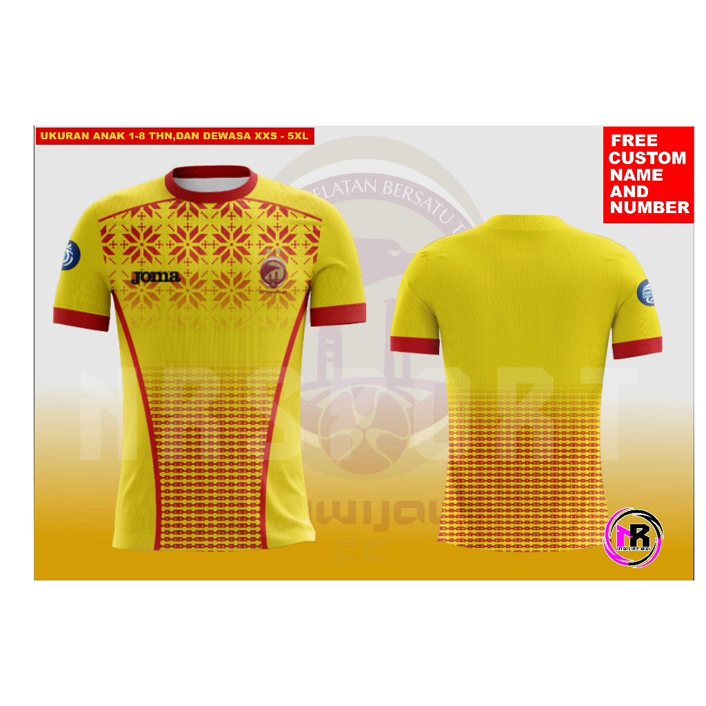 JERSEY PRINTING SRIWIJAYA FC TERBARU/BAJU PRINTING SRIWIJAYA PALEMBANG 2023/JERSEY PREMIUM LIGA INDO