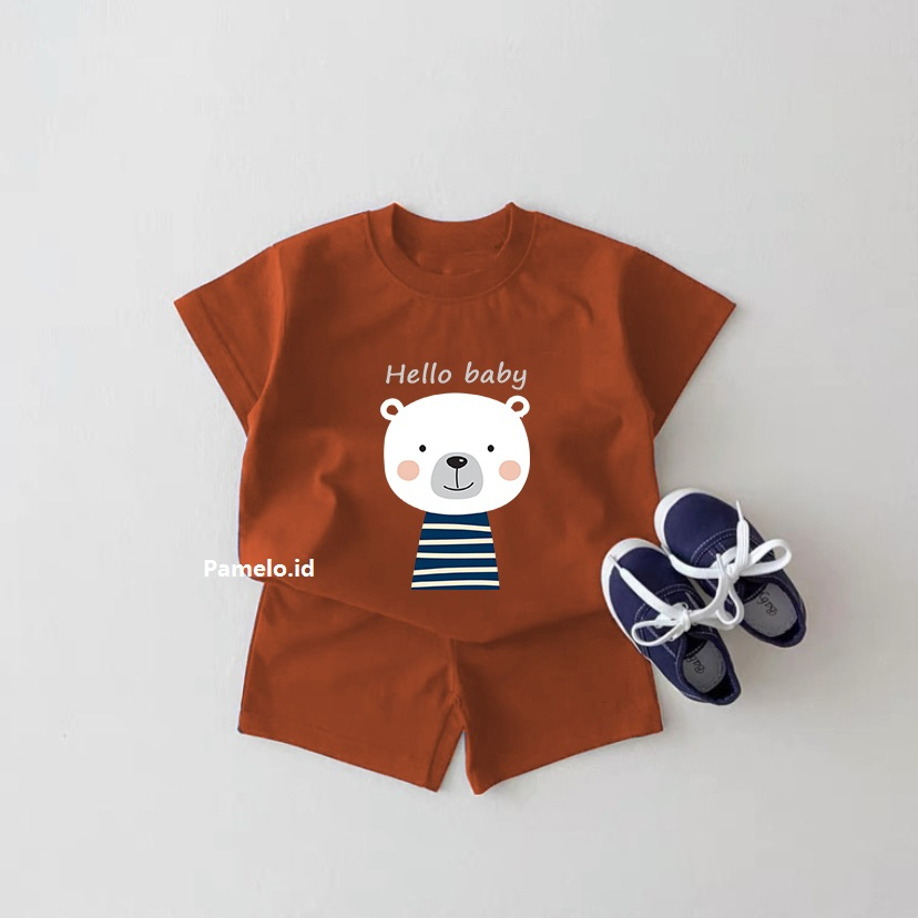 Pamelo.id Set Anak Viral / Polar  / Fashion Anak / Stelan baju anak / Korea Style / Set Balita