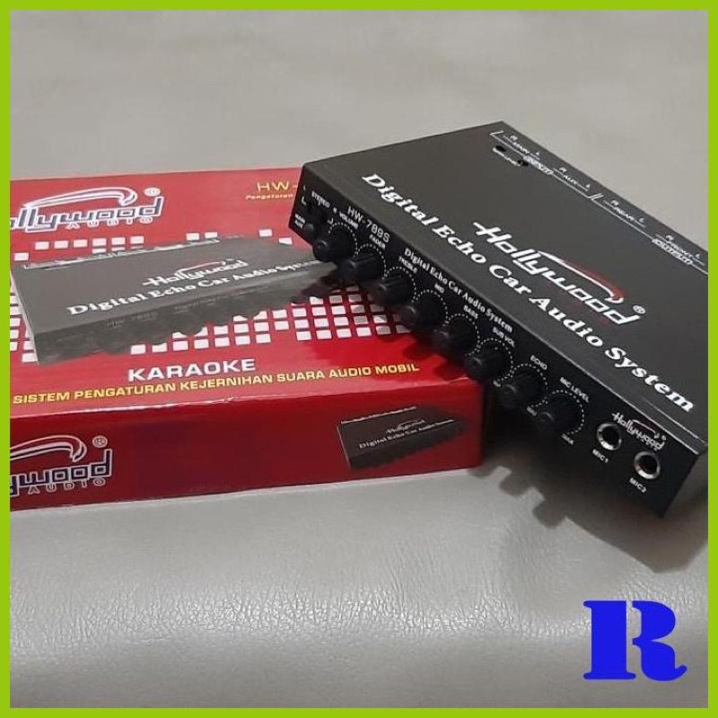 Preamp Pre amp parametrik audio mobil Hollywood Audio HW-789S HW789S HW 789S 789 S Karaoke