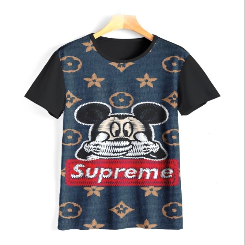 Kaos anak 3D Mickey mouse LV supreme baju anak 3D S01 MICKEY SPREME