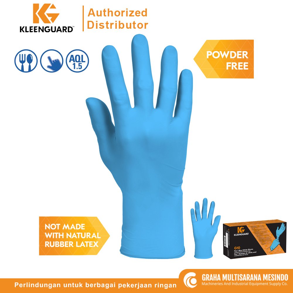 Kleenguard G10 Blue Nitrile Gloves Sarung Tangan