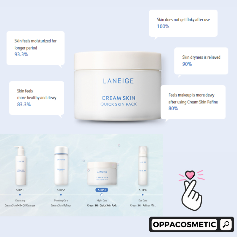 LANEIGE Cream Skin Quick Skin Pad 50EA