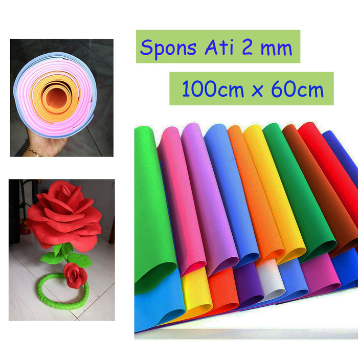 Busa Ati 2mm varian Warna / Eva Foam / Spons Eva Kerajinan