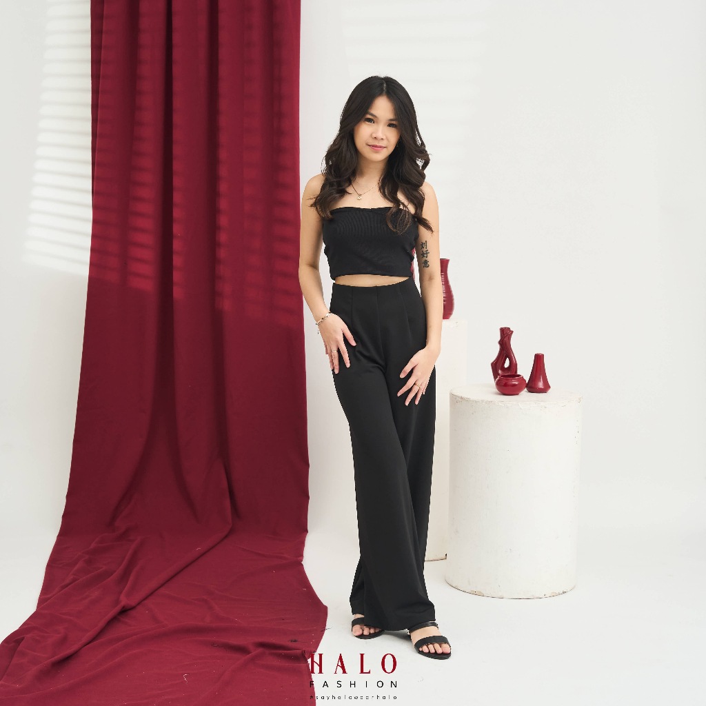 [HaloFashion] Alexa Sexy Tube Crop Top Kemben Korean Fashion