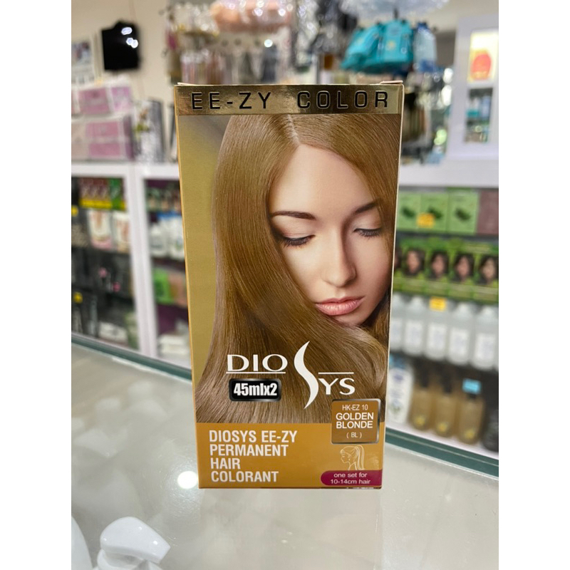 Diosys Eezy Permanent Hair Colorant 45ml x 2 Golden Blonde 10