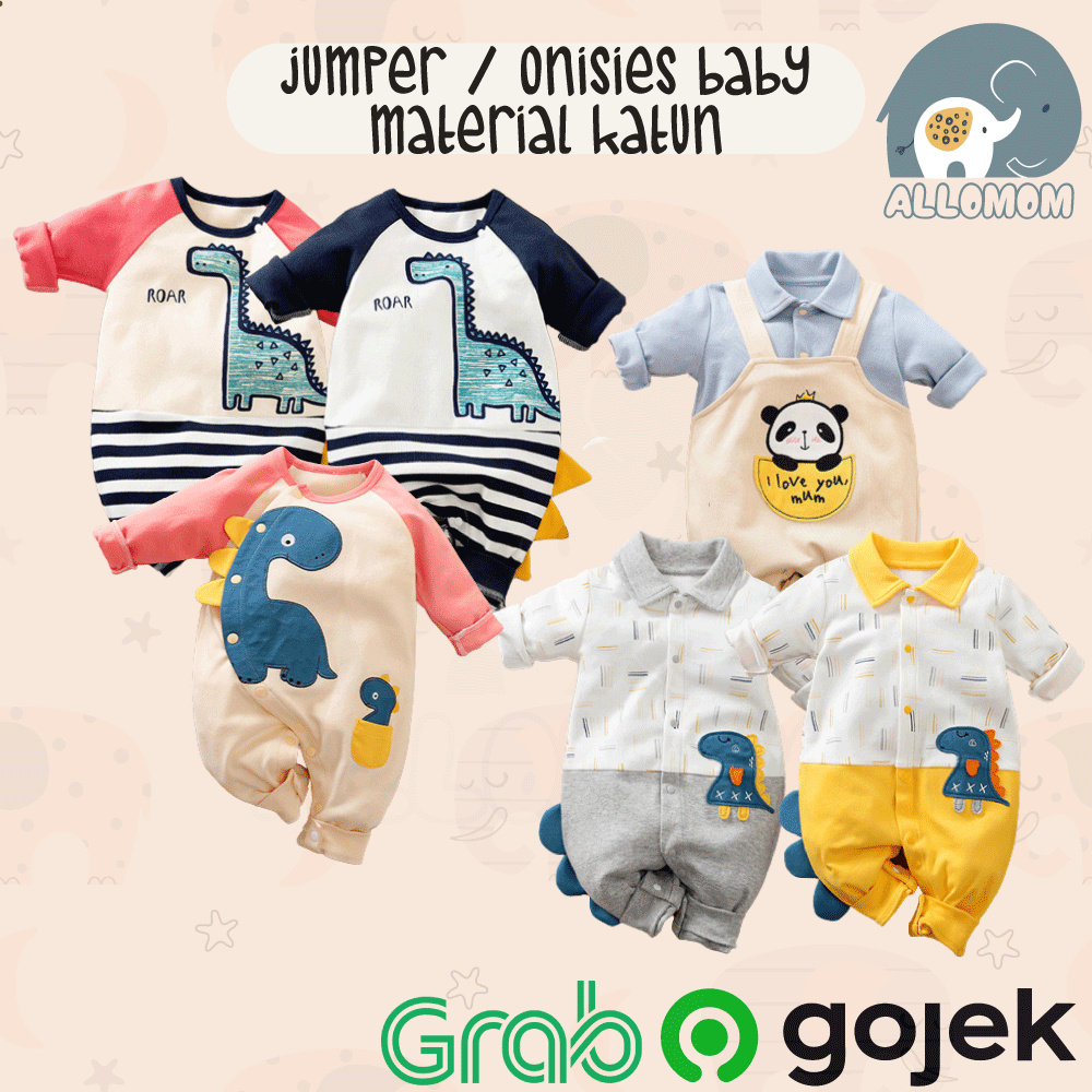 Baju Bayi Premium / Jumper Baby Newborn Onesies Kualitas Katun