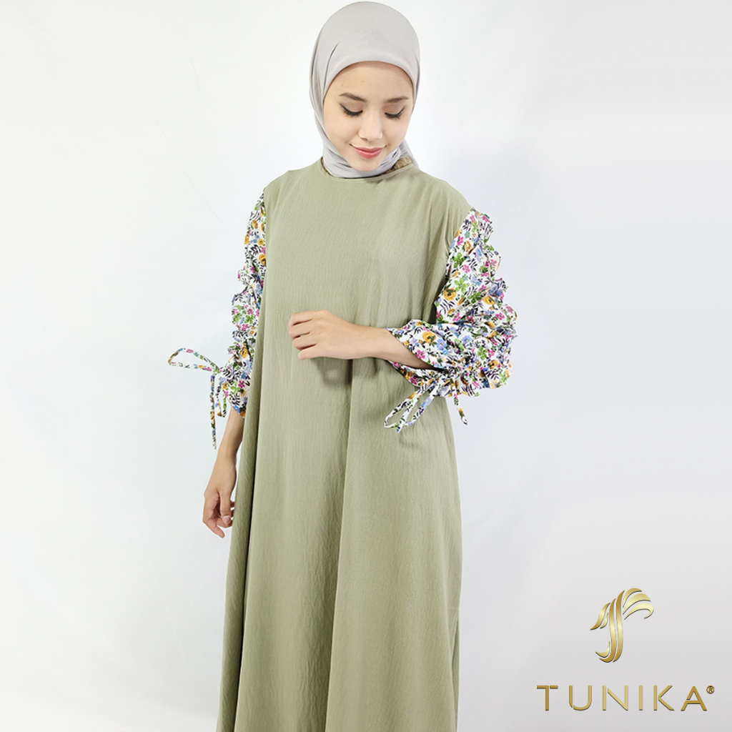Zuda Flower Maxy - Gamis Jumbo Wanita - Dress Muslim - Gamis Dewasa - Tunika
