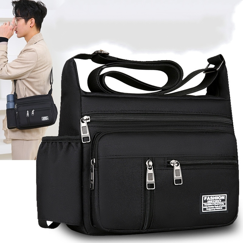TAS SELEMPANG PRIA PREMIUM IMPORT KANVAS HITAM TALUNA COWOK KEREN BRANDED REMAJA DEWASA KEKINIAN DISTRO LAKI SIMPLE CASUAL TA774B5 SLINGBAG SHOULDER BAG CROSSBODY BATAM