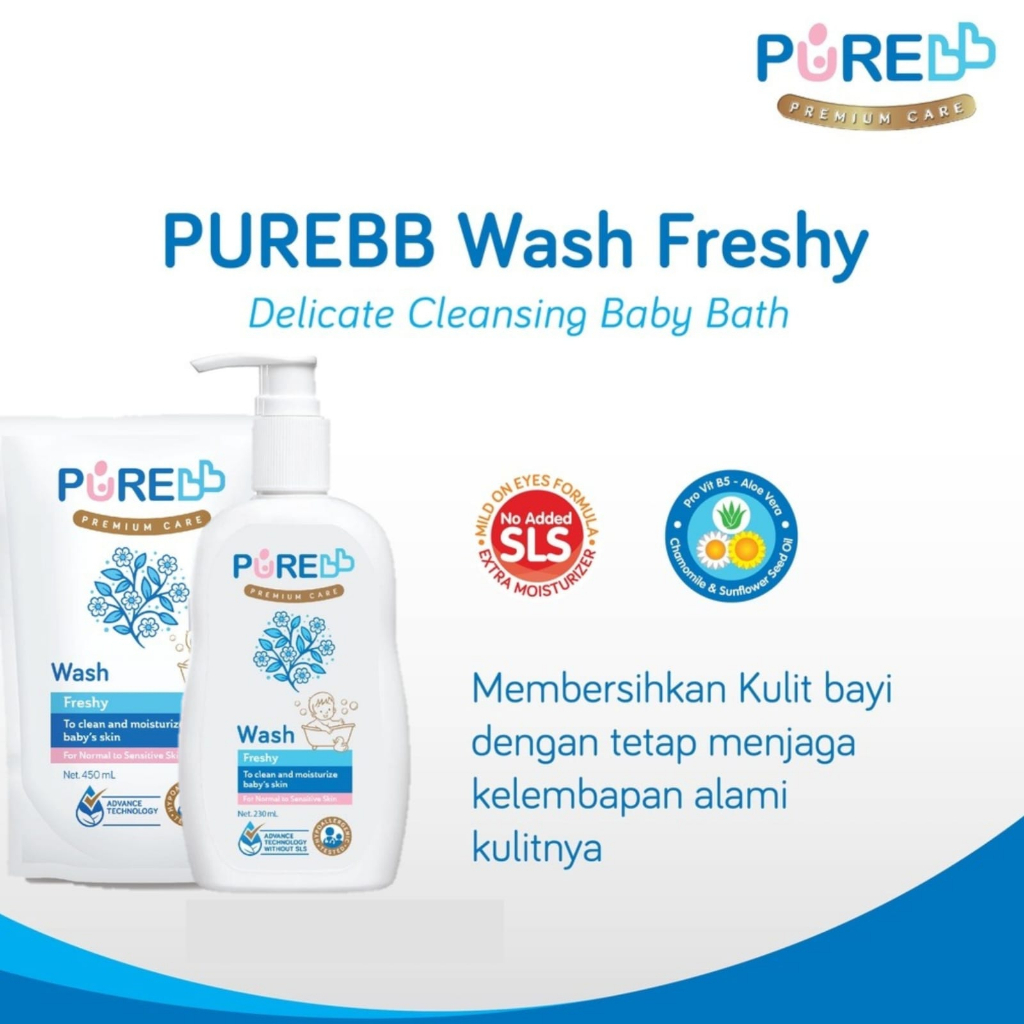 Pure Baby Wash / Sabun Mandi Bayi (Ready Varian Ukuran dan Aroma)