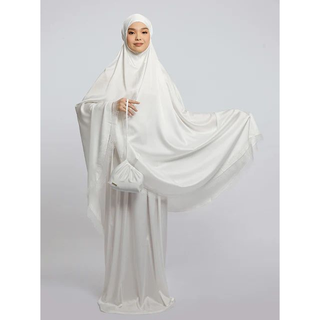 LACE PRAYER SET PLAIN  WHITE - KAMI