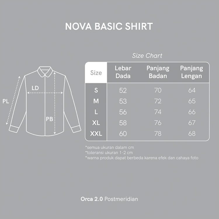 ORCA Kemeja Panjang Nova Basic Shirt Army