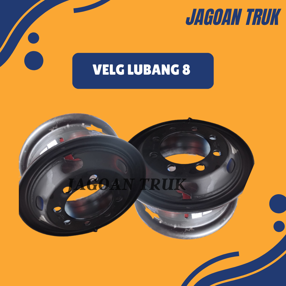 Velg Lubang 8/Pelek Ban Fuso-Hino Uk Ban 1000-1100 Lubang 8