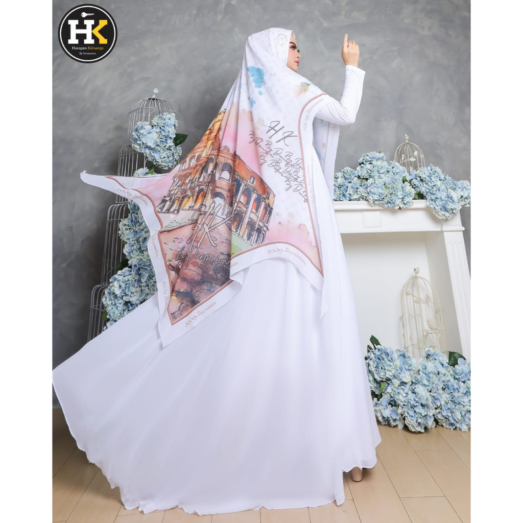 Mekah Syar'i Series HK By Dermawan ORI Hijab Gamis Syari Kekinian BestSeller Terlaris Termurah Original Syari