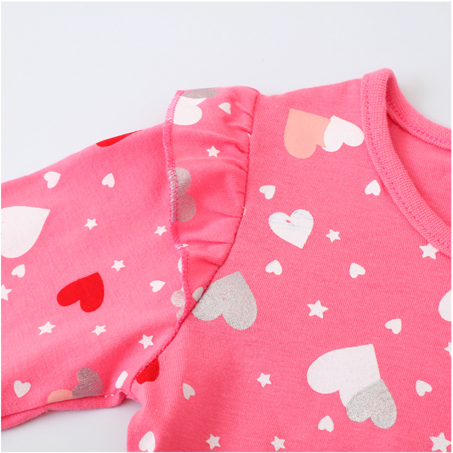babyfit [3-8thn] dress BURSTING LOVE gaun lengan panjang anak perempuan import ydm-0404
