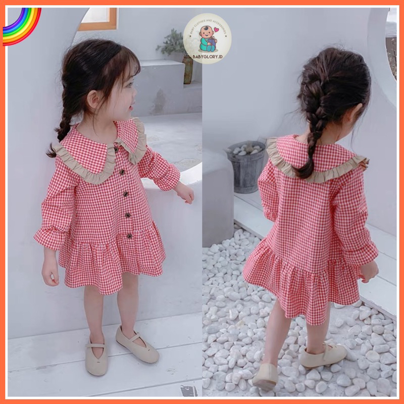 Babyglory.id✨ Dress Korea Anak Import / Dress Anak Perempuan Cewek / Dress Anak Pesta