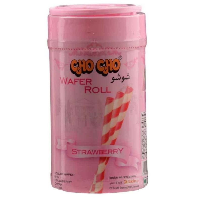 

Cho Cho Wafer Roll Stick Rasa Strawberry 260 gr / Biskuit Wafer Roll Stick 260 gr