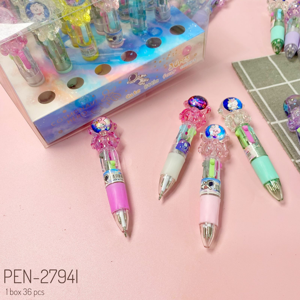 

PULPEN 4WARNA KEPALA BONEKA ASTRONOT & BTS LUCU / PULPEN MEKANIK 4WARNA KD153