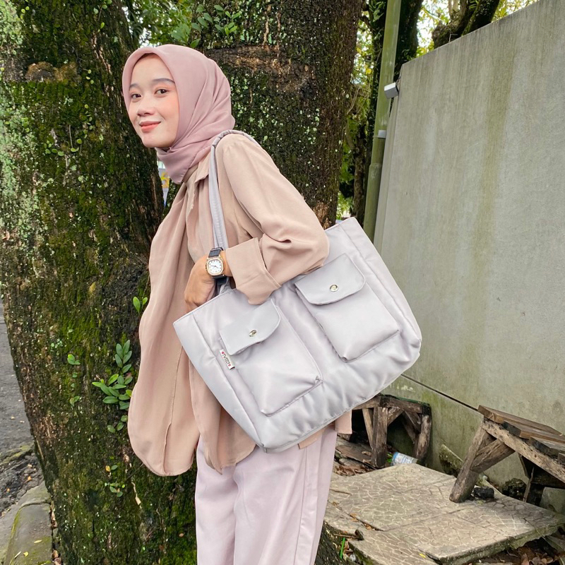 Mima Totebag - Tweelyforbag - Totebag Wanita - Tas Wanita