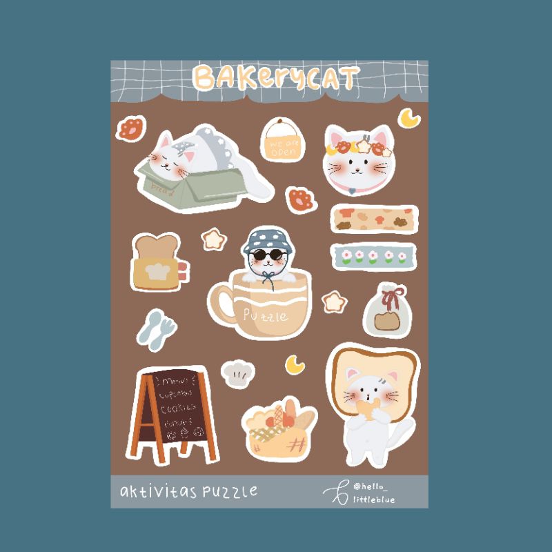 

sticker aktivitas puzzle / sticker kiss cut / sticker tumbler