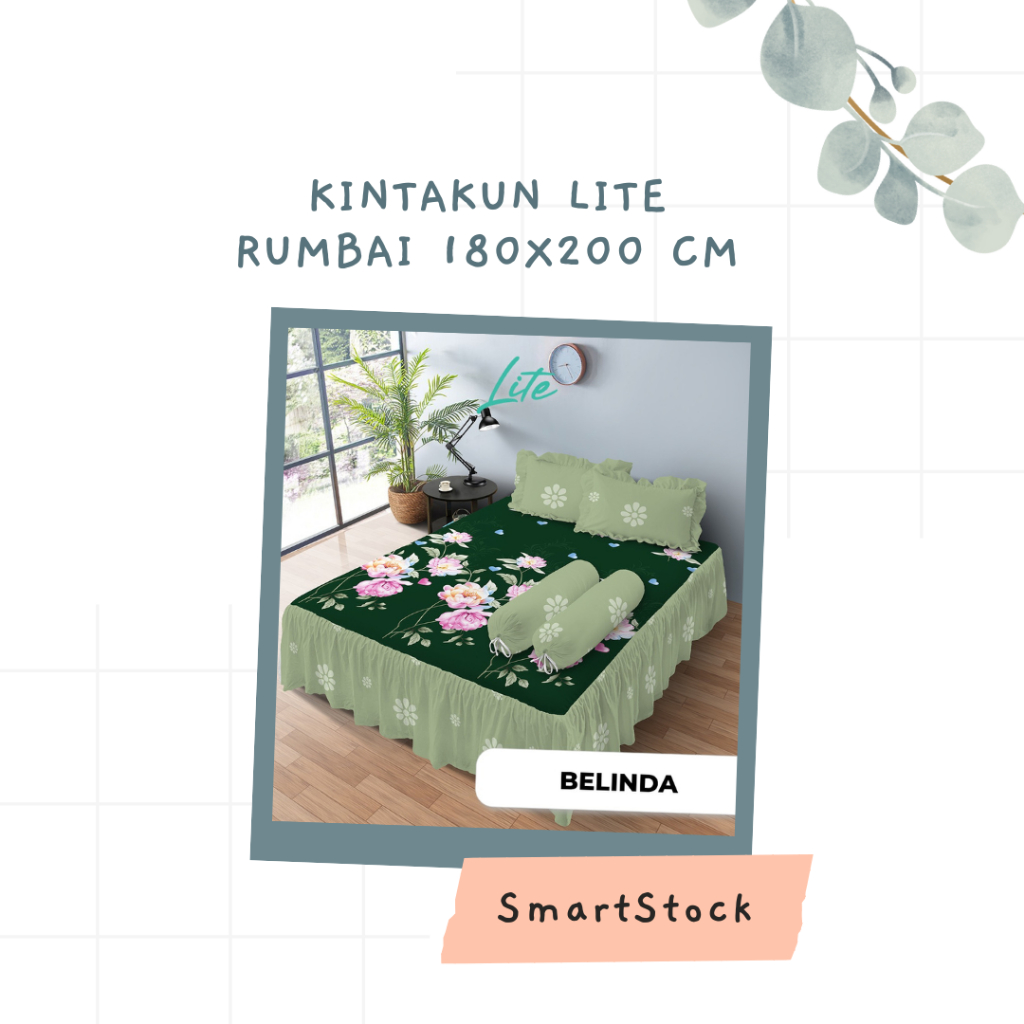 SS Sprei Rumbai Kintakun Lite 180 King Size 180x200 cm No 1 Motif