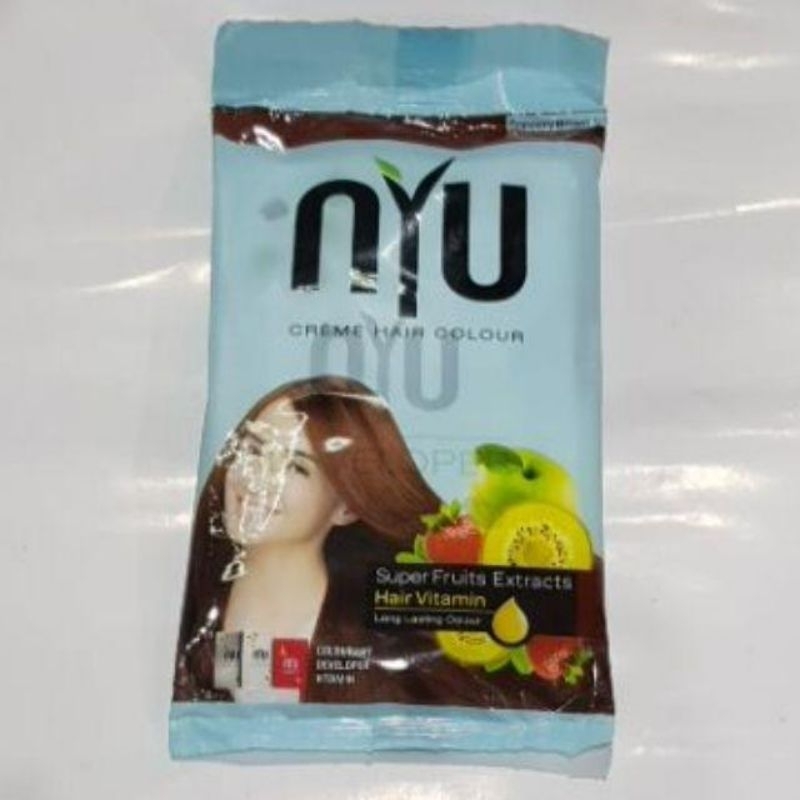 NYU Cream Hair Colour Sachet 20ml|Cat Rambut NYU 100% Original