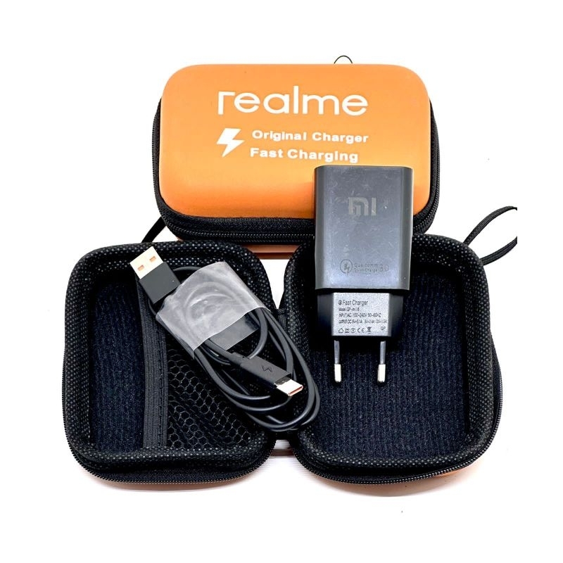 Charger Xiaomi Hitam Type C Fast Charging Qualcomm 3.0 Plus Dompet
