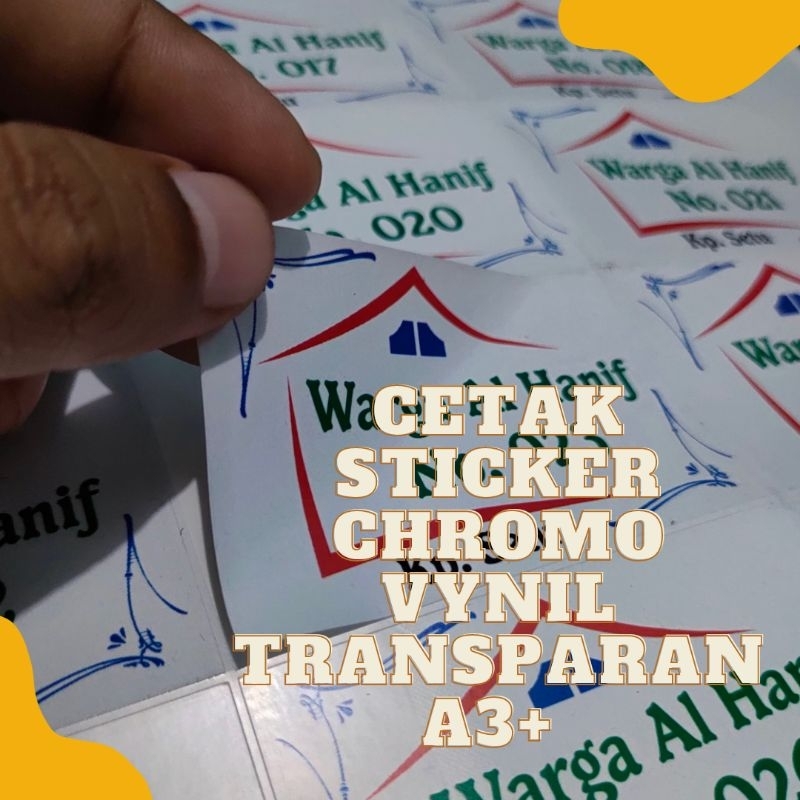 

Cetak sticker Chromo