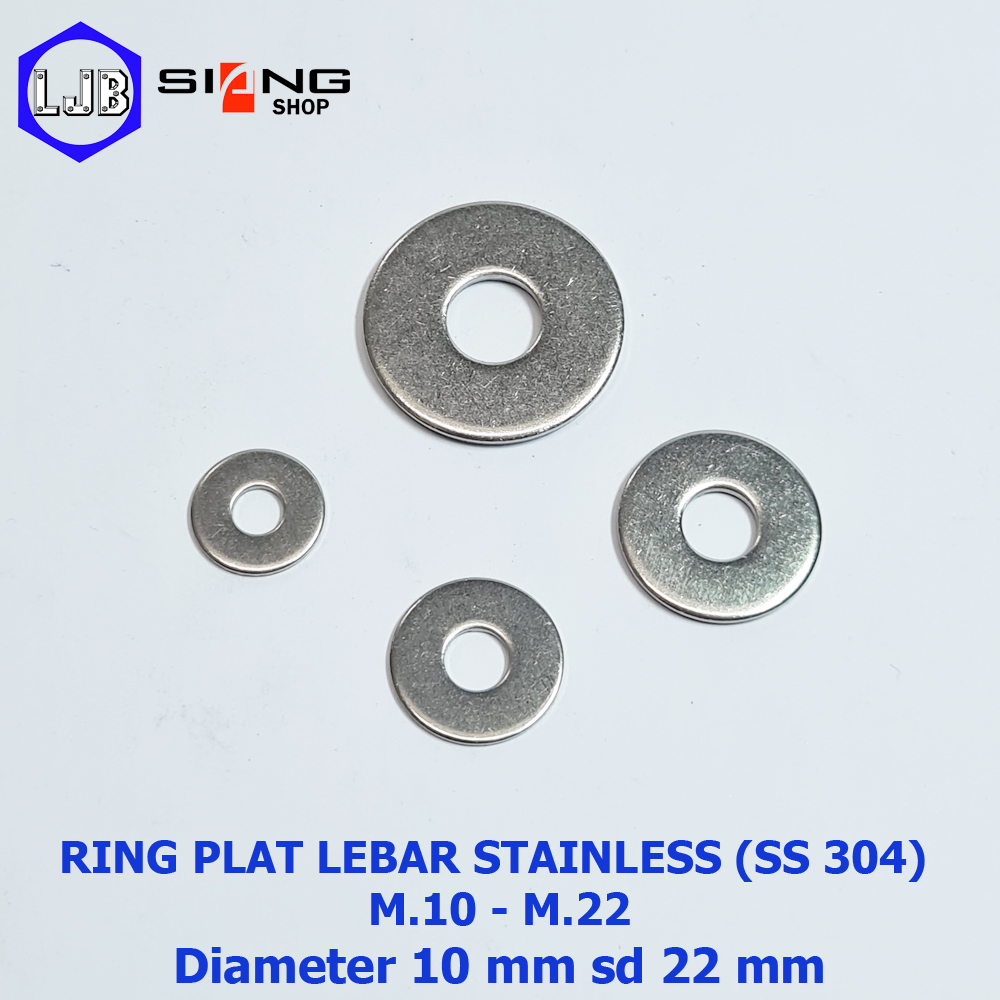 Ring Plat Lebar M10-M22 Stainless 304