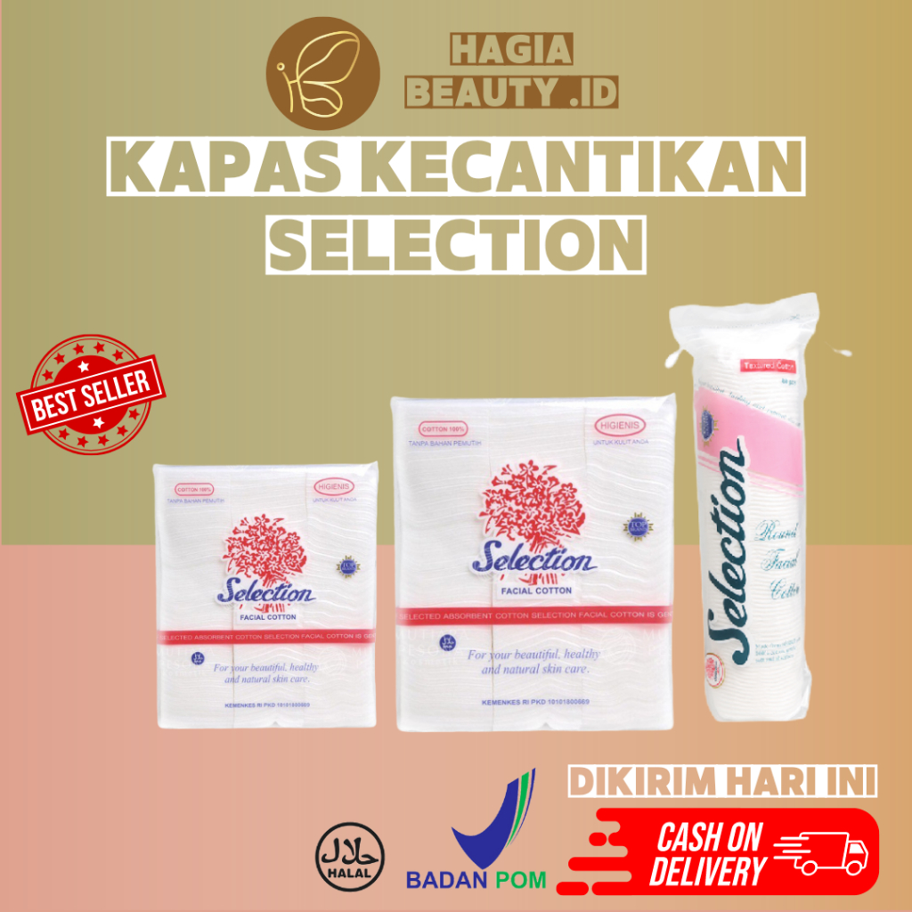 Bisa COD - Kapas Selection Bulat - Kapas tipis - Pembersih wajah