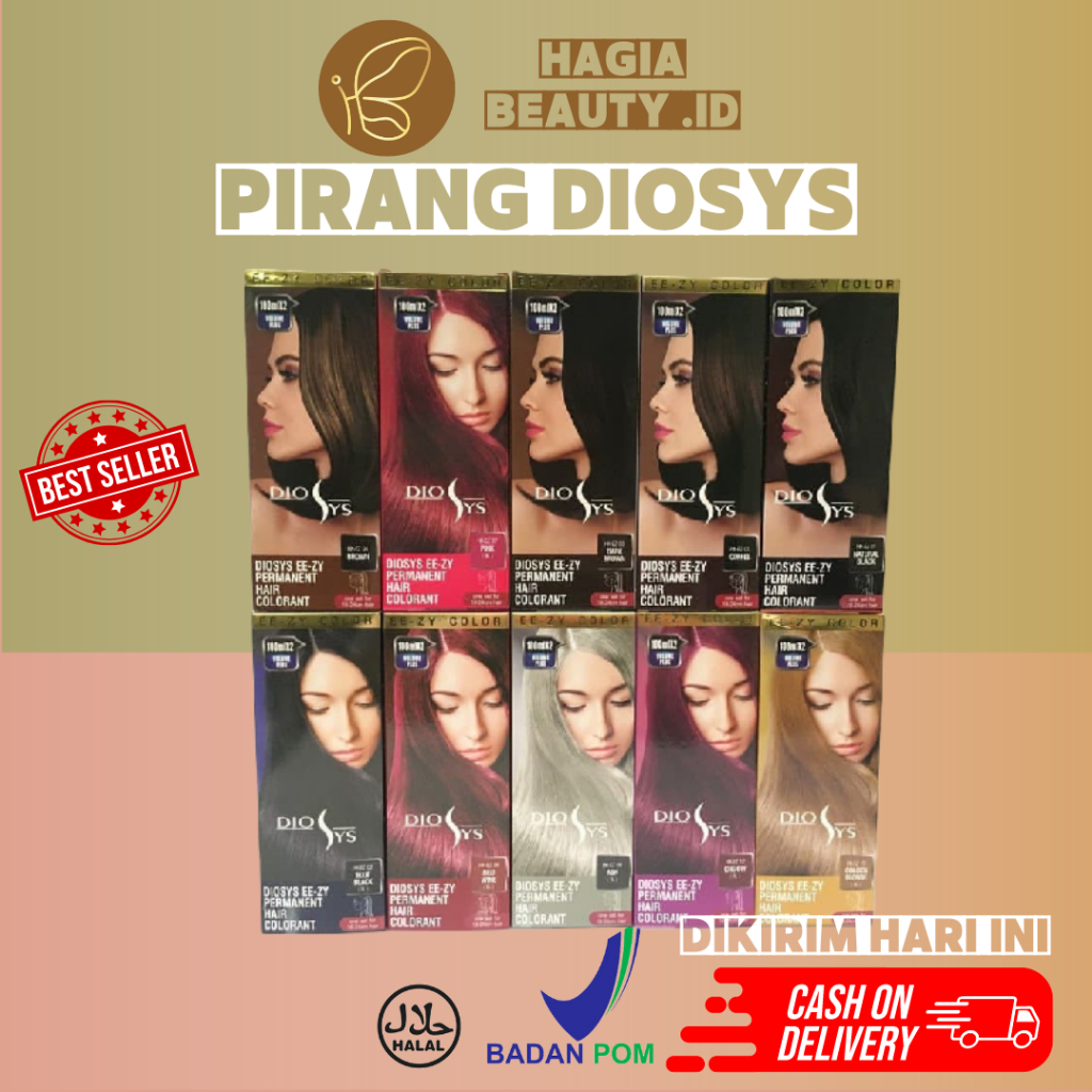 Ready Stock - DIOSYS Pewarna Rambut Ee-zy Colorant Permanet - DIOSYS Hair colour - ORI BPOM