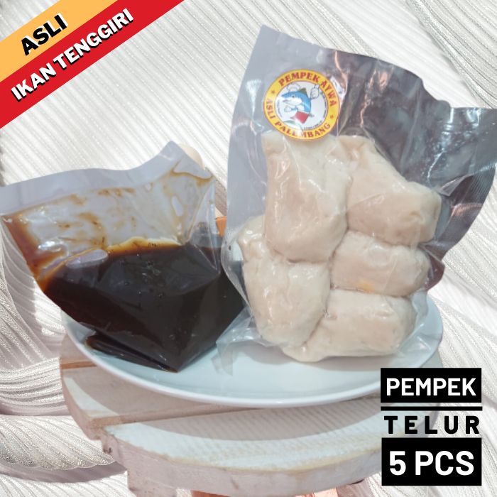 

PEMPEK PALEMBANG TENGGIRI - TELUR, Empek Cemilan Frozen Cuko Sedap