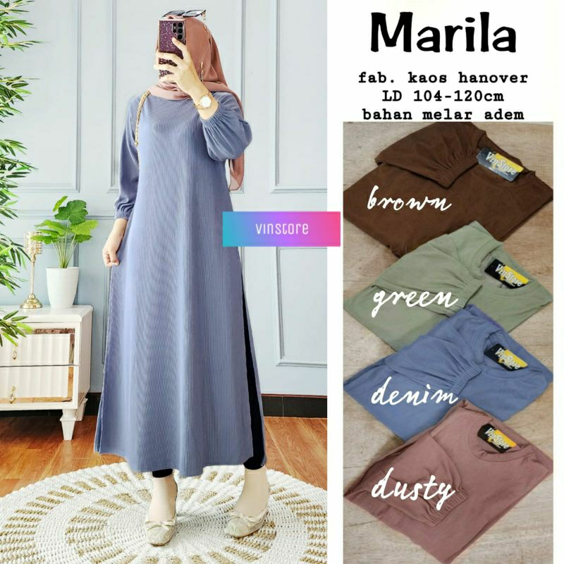 Marila Long Tunik by Vinstore