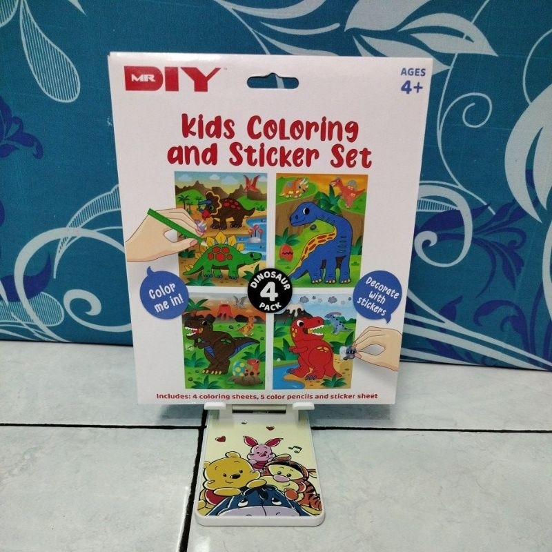 mr diy - kids coloring and sticker set
