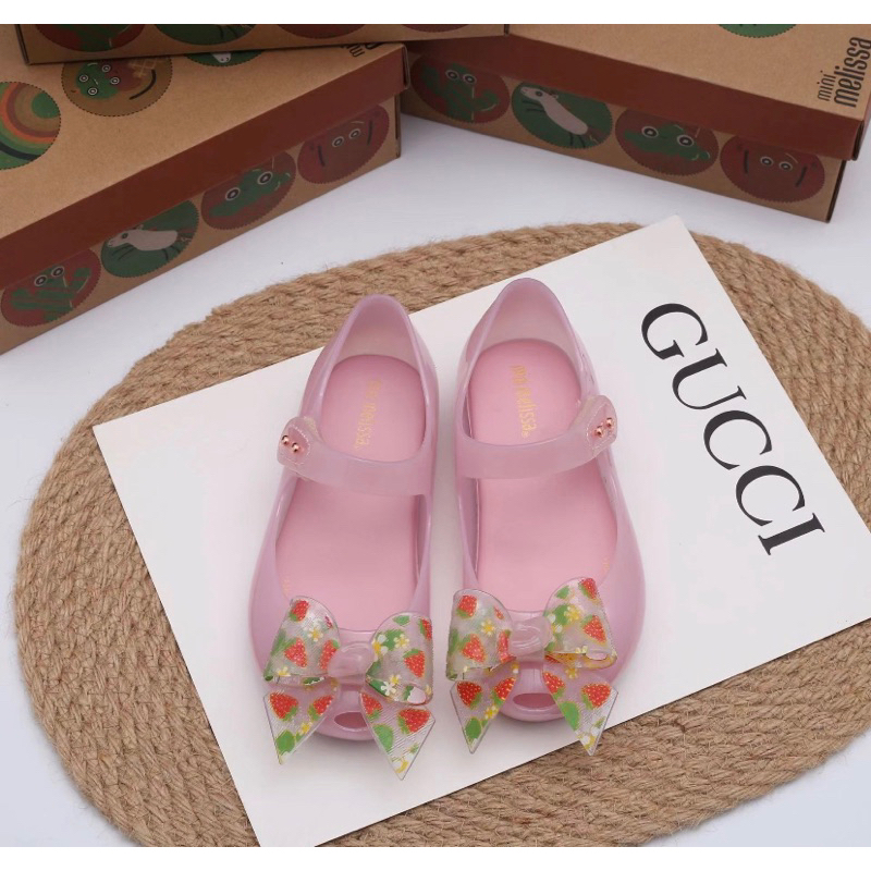 sepatu sandal anak minni mel strawbery