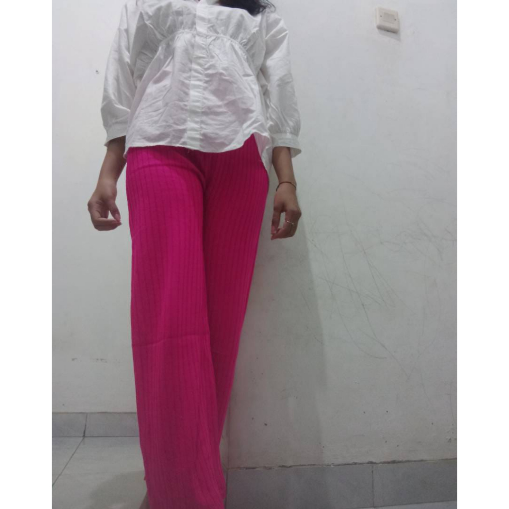 CELANA KULOT RAJUT KNIT KIYORA PREMIUM LONG PANTS