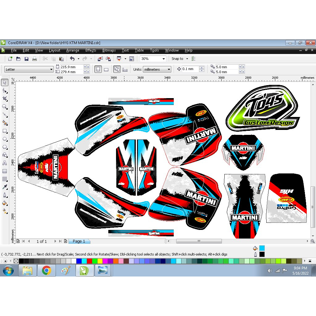 Sticker Decal hyosung rx 01