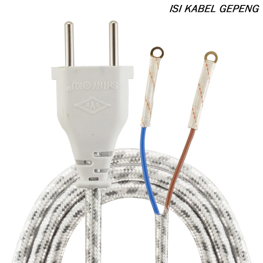 Kabel Setrika Shinyoku | Kabel Arde Shinyoku 3 Kabel 1.8 Meter | Kabel Gepeng Shinyoku 2 Kabel 1.8 Meter