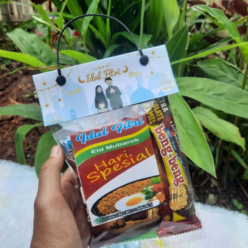

READY PLASTIK SNACK LEBARAN/TAS SNACK THR LEBARAN ISI 10 PCS