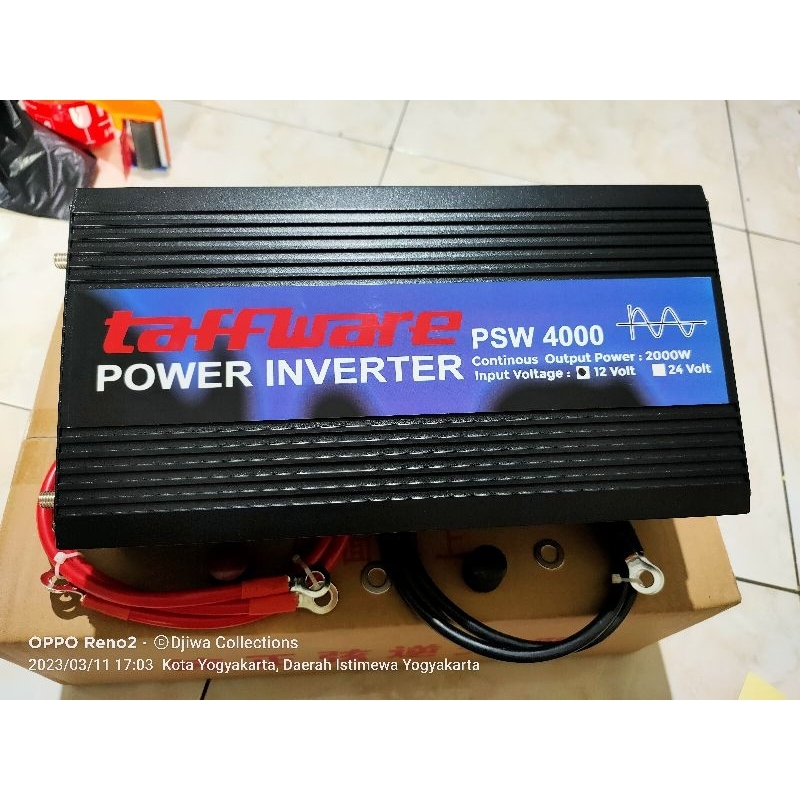 TAFFWARE Power Inverter Pure Sine Wave PSW 4000W, PSW 3000W, COCOK Untuk Kompresor BASURI, AC Kulkas
